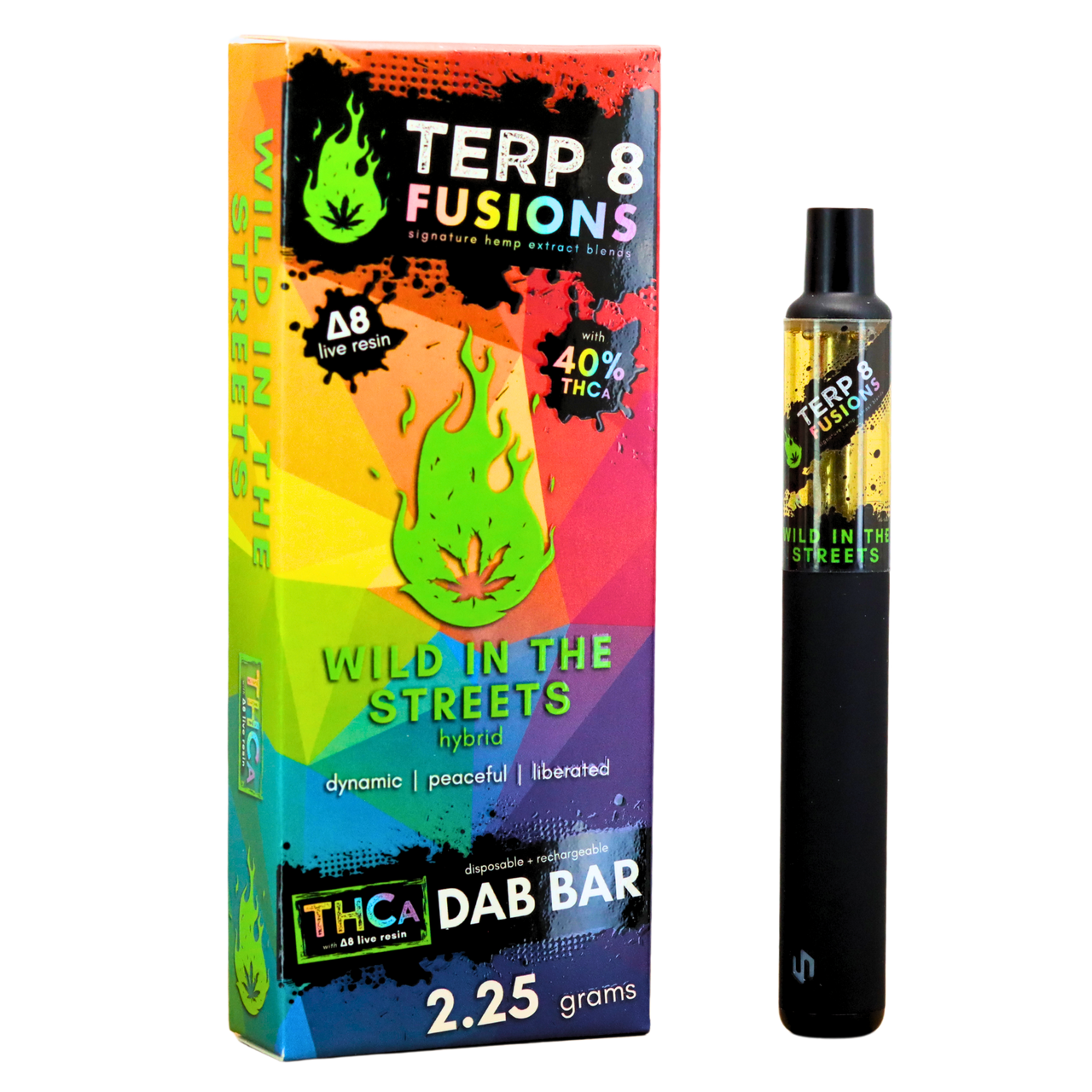 Wild in the Streets 2.25g THCA + D8 Live Resin Disposable Dab Bar | Terp 8