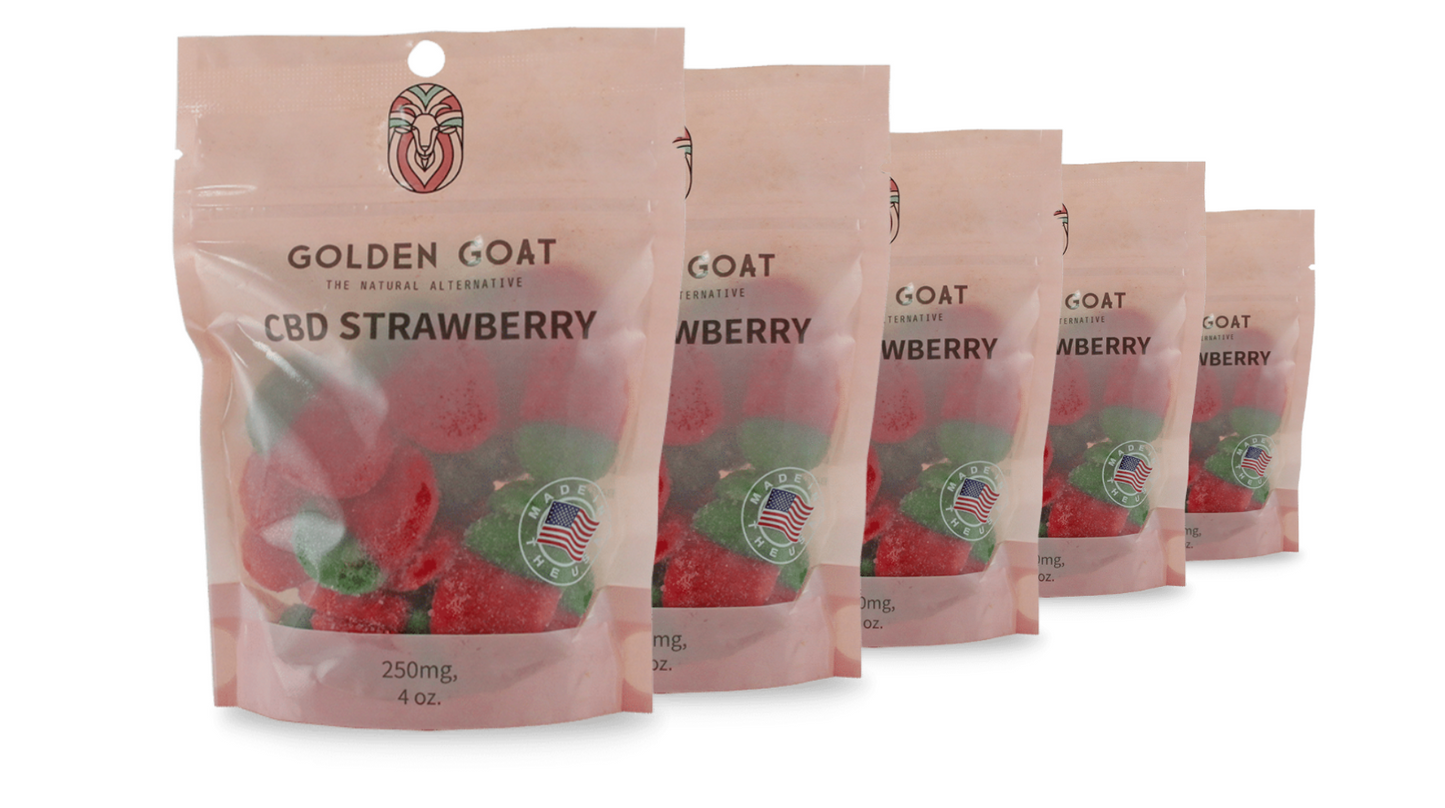 Potent CBD Infused 250MG Gummy Packs Bundles from Golden Goat