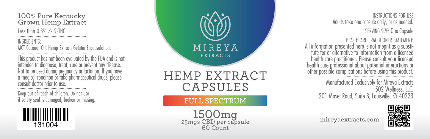 Mireya Extracts Full Spectrum Capsules