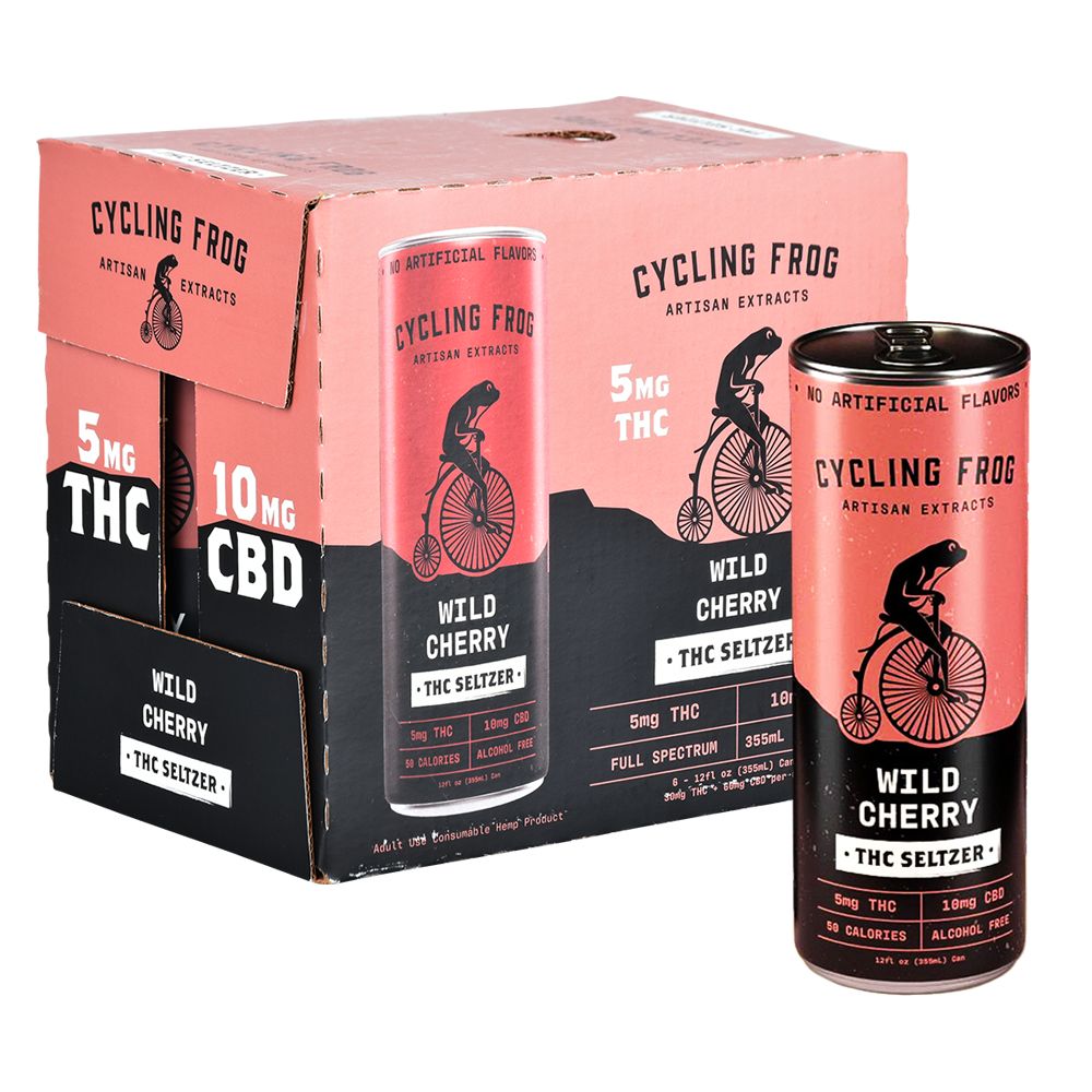 Cycling Frog THCA Seltzer | 12oz | 5mg THC / 10mg CBD | 6ct