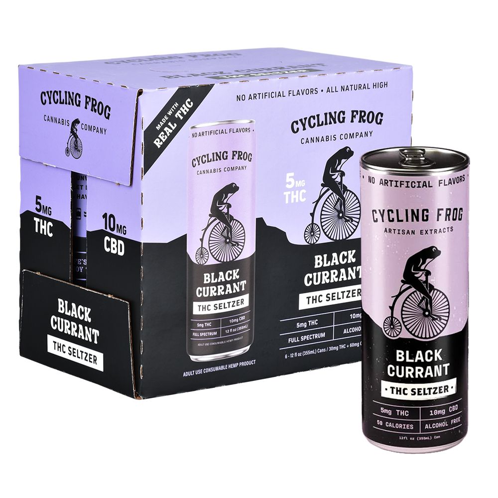 Cycling Frog THCA Seltzer | 12oz | 5mg THC / 10mg CBD | 6ct