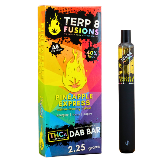 Pineapple Express 2.25g THCA + D8 Live Resin Disposable Dab Bar | Terp 8