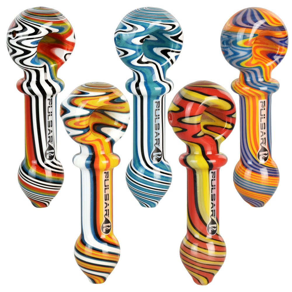 Pulsar Wig Wag Candy Spoon Pipe - 4.5"/ 5pcs