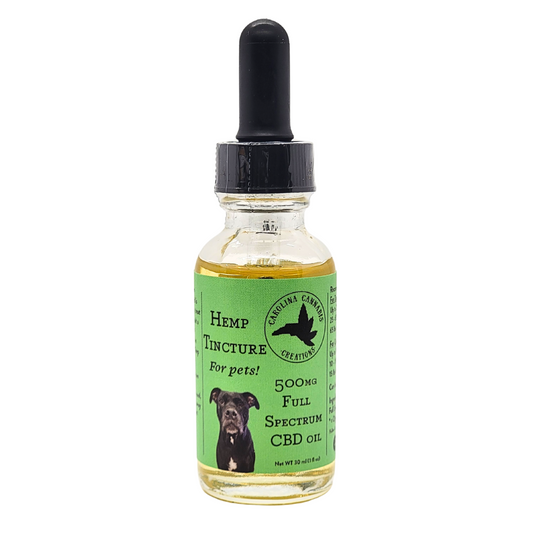 Pet Tincture 500mg CBD | Carolina Cannabis Creations