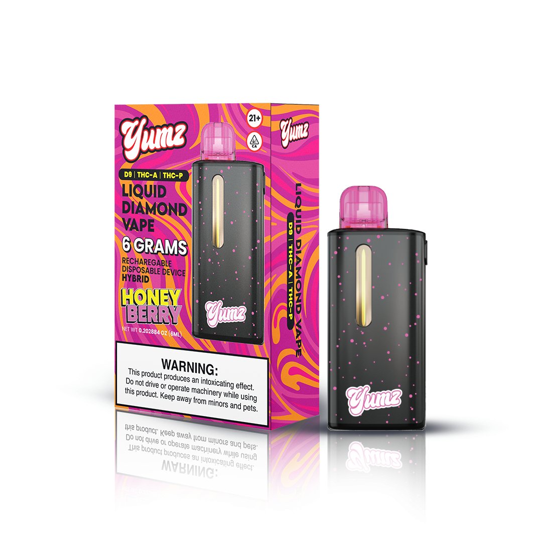 Yumz - Honey Berry - Hybrid - THC Disposable Vape ( 6 Grams ) ( D9 + THC-A + THC-P )