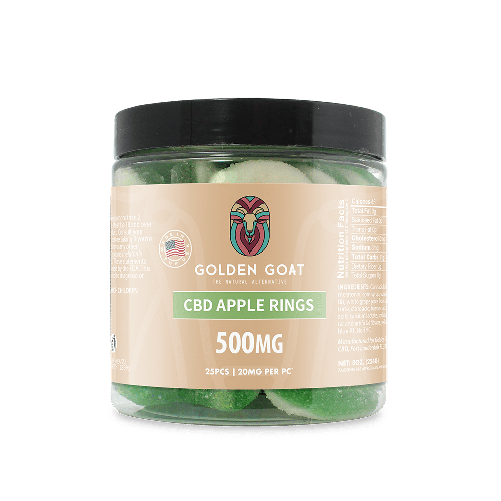 CBD Gummies 500MG - Apple Rings