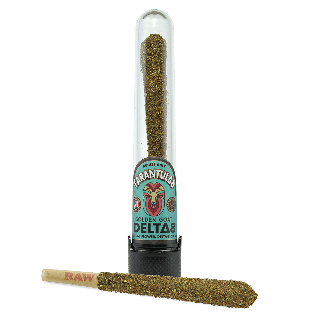 Delta-8 Tarantula Premium Kief Doobie – 100mg – 2g – Indica