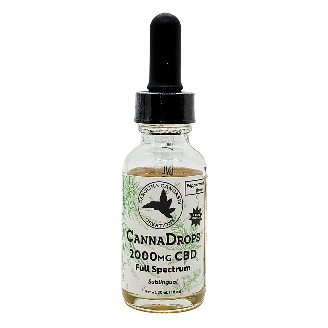 Full Spectrum 2000mg CBD Oil | Peppermint | Carolina Cannabis Creations