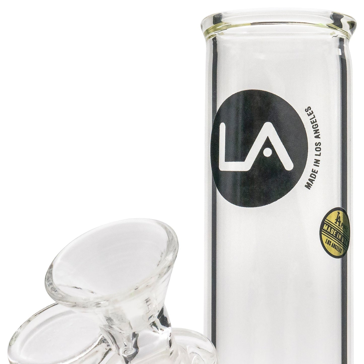 LA Pipes "No BS" 8 Inch Straight Bong