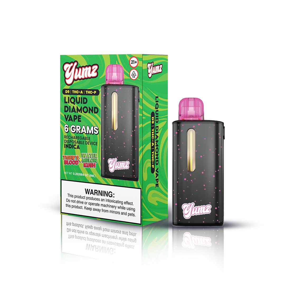 Yumz - Tigers Blood + Watermelon Kush - Indica - THC Disposable Vape ( 6 Grams ) ( D9 + THC-A + THC-P )