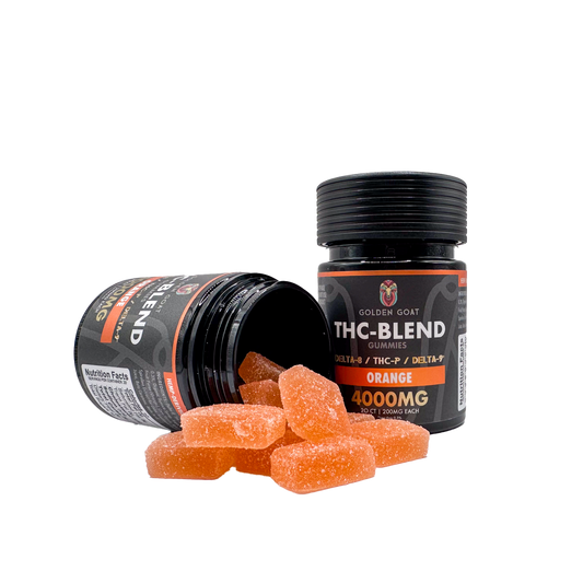 THC Blended 4000MG Infused Gummies Delta 8 / THC-P / Delta 9 - Orange