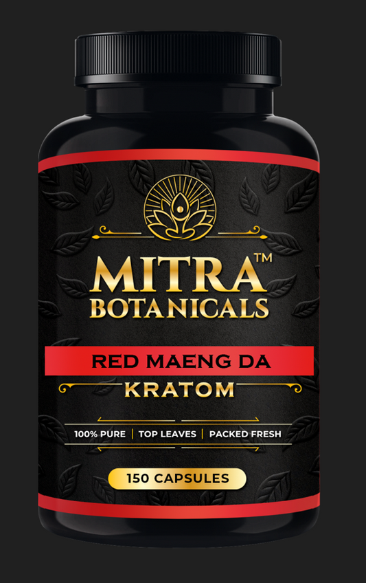 Mitra Botanicals Red Maeng Da – Kratom (150 Capsules)