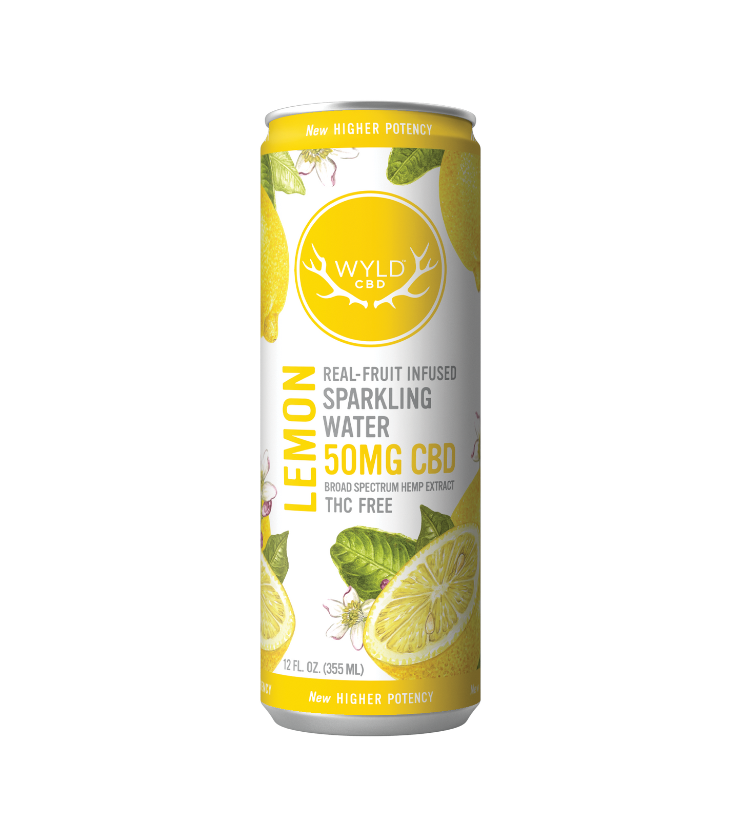 WYLD Real Fruit CBD Infused Sparkling Water 12oz (Multiple Flavors)