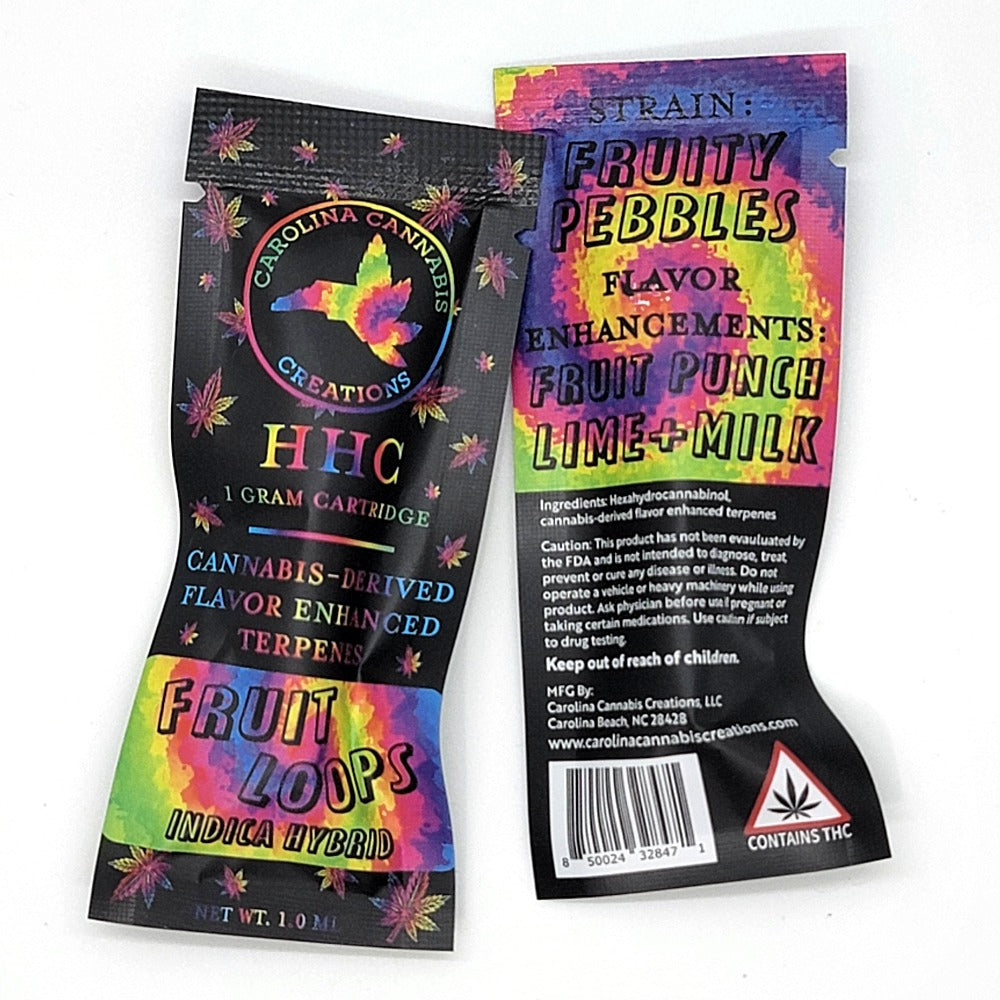 HHC Vape Cartridge 1g - Fruit Loops (Indica Hybrid)