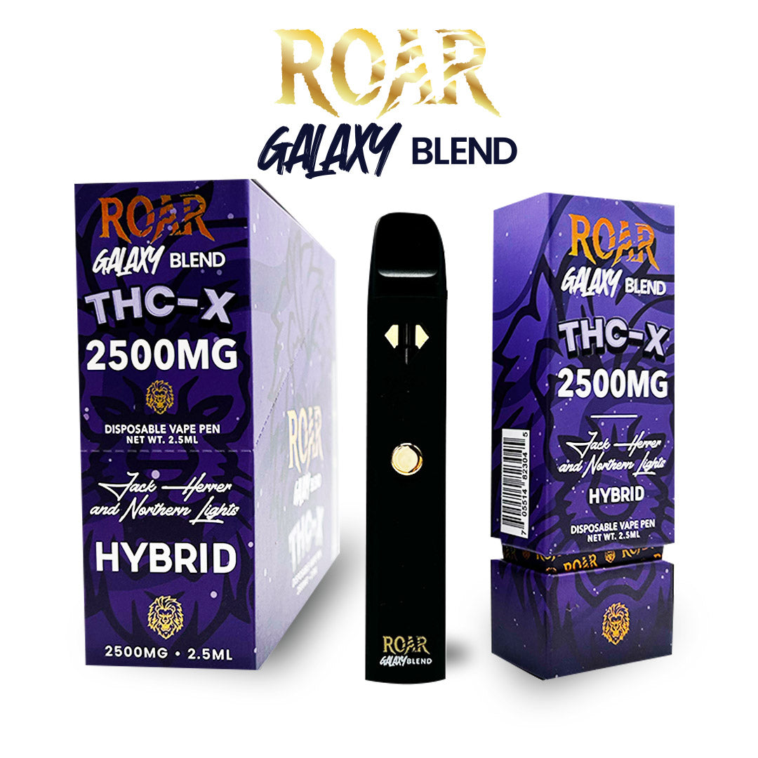 Roar Galaxy Blend THC-X Disposable Vape 2500MG - Jack Herver & Northern Lights (Hybrid)