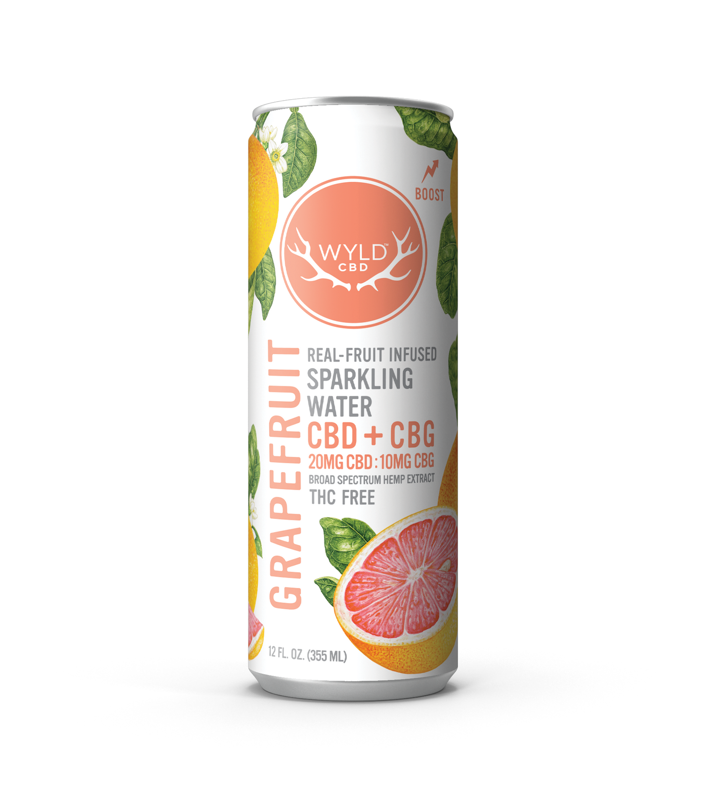 WYLD Real Fruit CBD Infused Sparkling Water 12oz (Multiple Flavors)