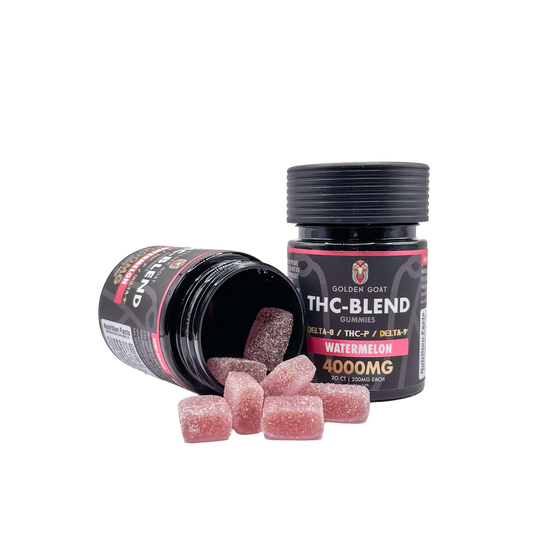 THC Blended 4000MG Infused Gummies Delta 8 / THC-P / Delta 9 - Watermelon