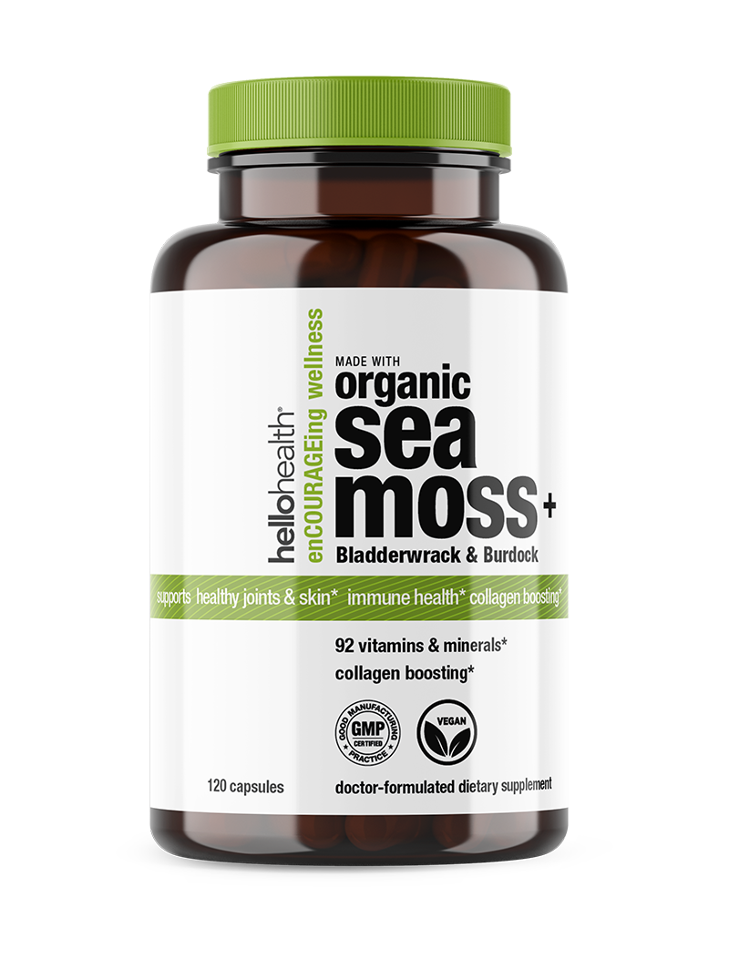 Organic Irish Sea Moss Capsules with Burdock Root & Bladderwrack