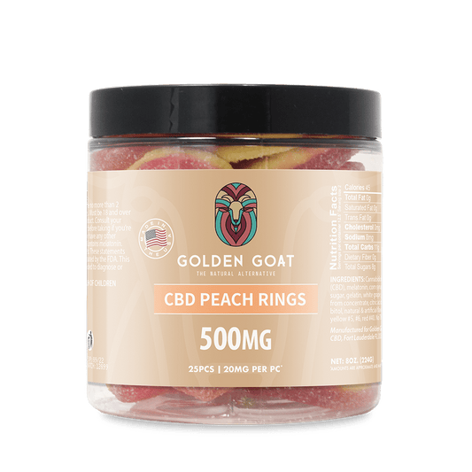 CBD Gummies 500MG - Peach Rings